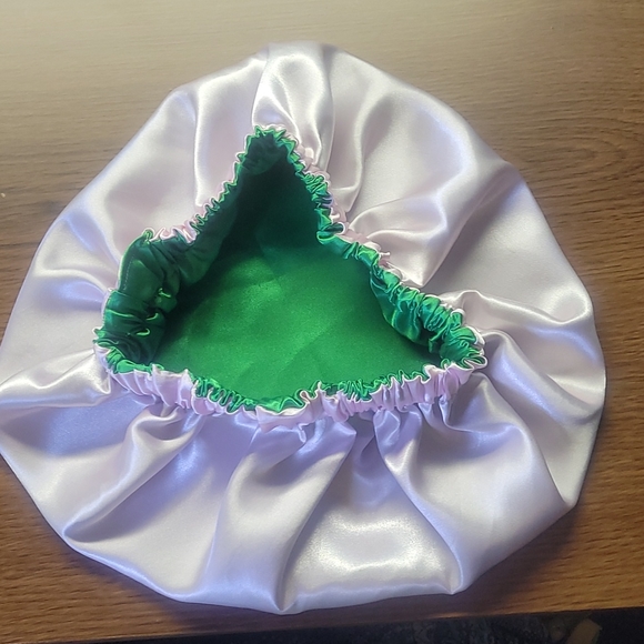 Satin reversabel hair bonnet - Picture 8 of 8